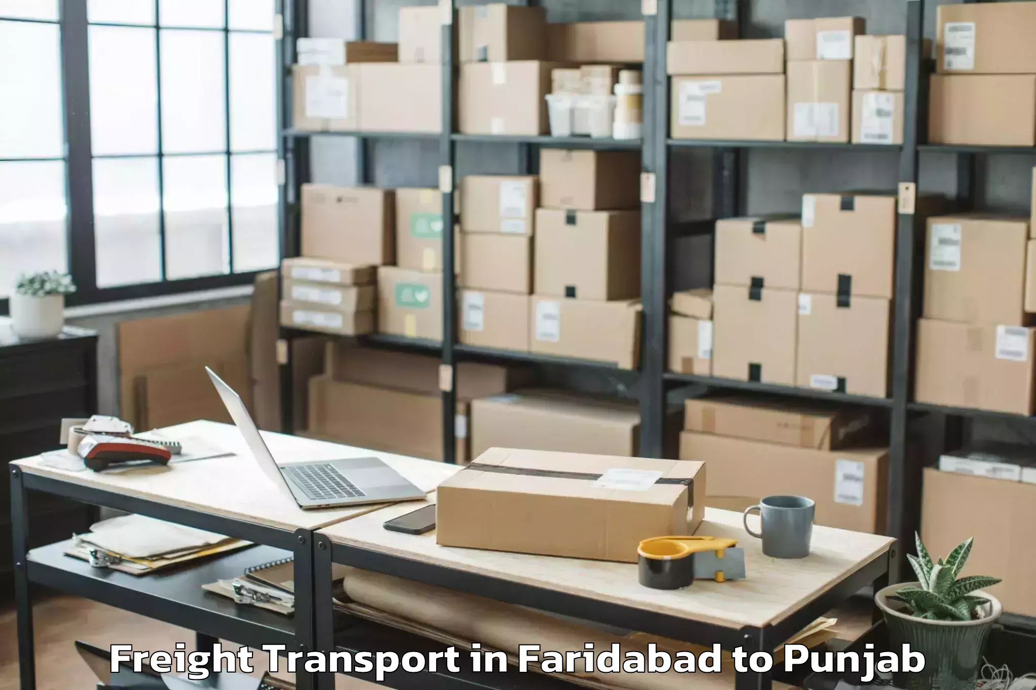 Faridabad to Dirba Freight Transport